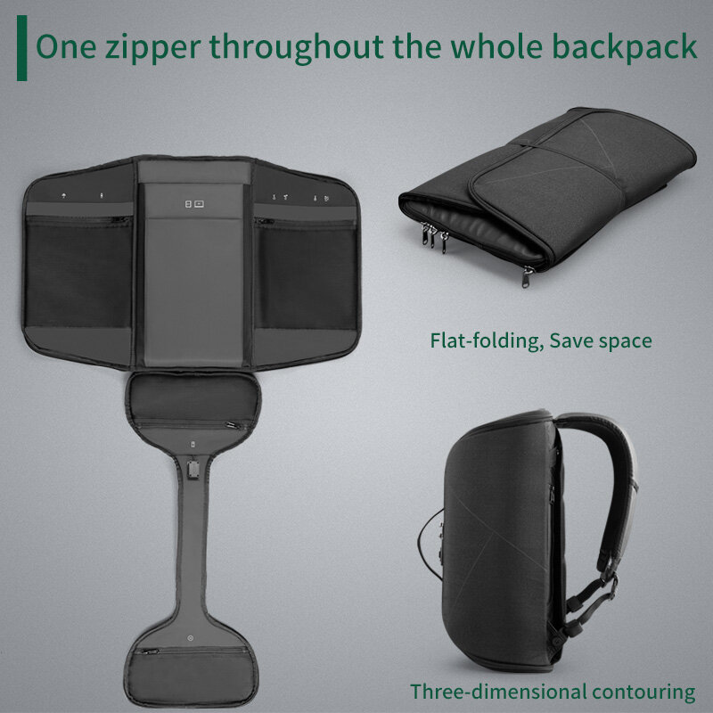 New Anti-cut Anti-puncture TSA Anti-theft Lock Can Be Folded RFID Blocking Technology Can Be Connected To USB Charging TravelBag