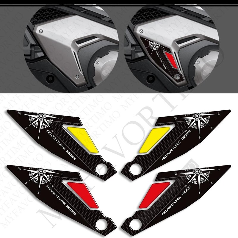 Stiker kaca depan untuk Honda X-ADV XADV750 X ADV 750, Stiker bantalan tangki sepeda motor, Kit kaca depan bodi Fender 2021 2022 2023 2024