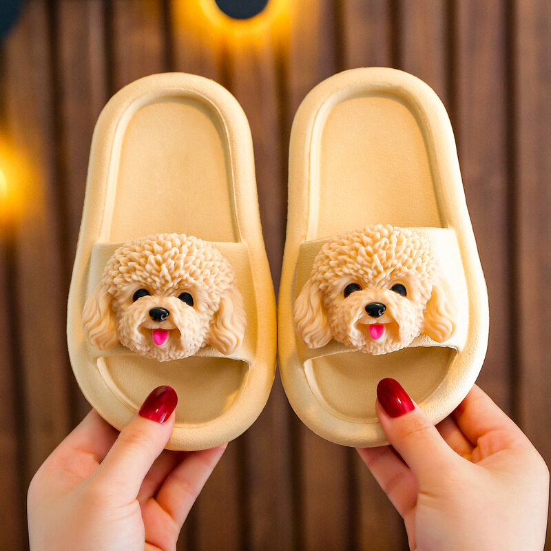 2021 nuove pantofole per bambini estate Indoor fondo morbido antiscivolo ragazze ragazzi adorabili Teddy bambini pantofole fresche genitore-figlio