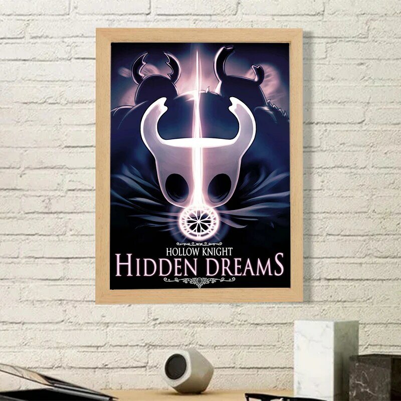 Hollow Knight Posters para Wall Art, Video Game Room Decor, Decorações para casa, Pintura Decorativa, Quadros Gamer Canvas Poster