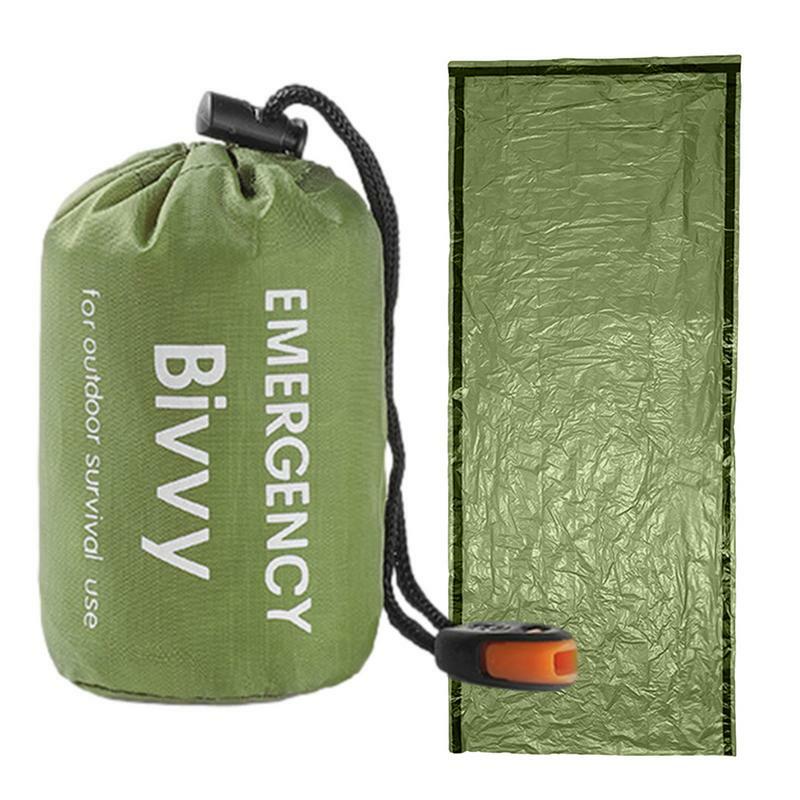 Couverture de survie imperméable et légère, sac de couchage thermique portable, équipement de survie, sac de bivouac