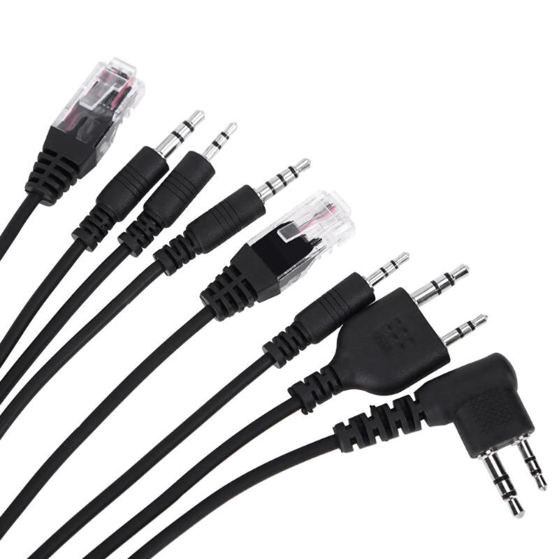 8 in 1 USB Programming Cable for Baofeng for Motorola for Kenwood TYT QYT multiple Radios 1.for 4.26 ft