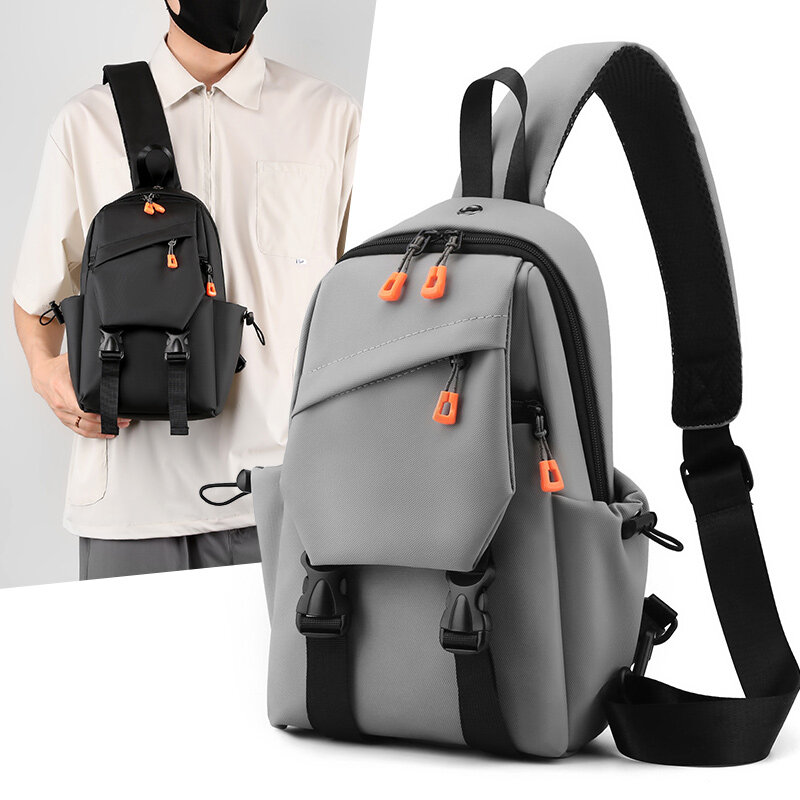 Toposhine Korean Version Chest Pack for Men's Travel Portable Chest Bag Advanced Anti-theft Small Outdoor Sports Crossbody Bag
