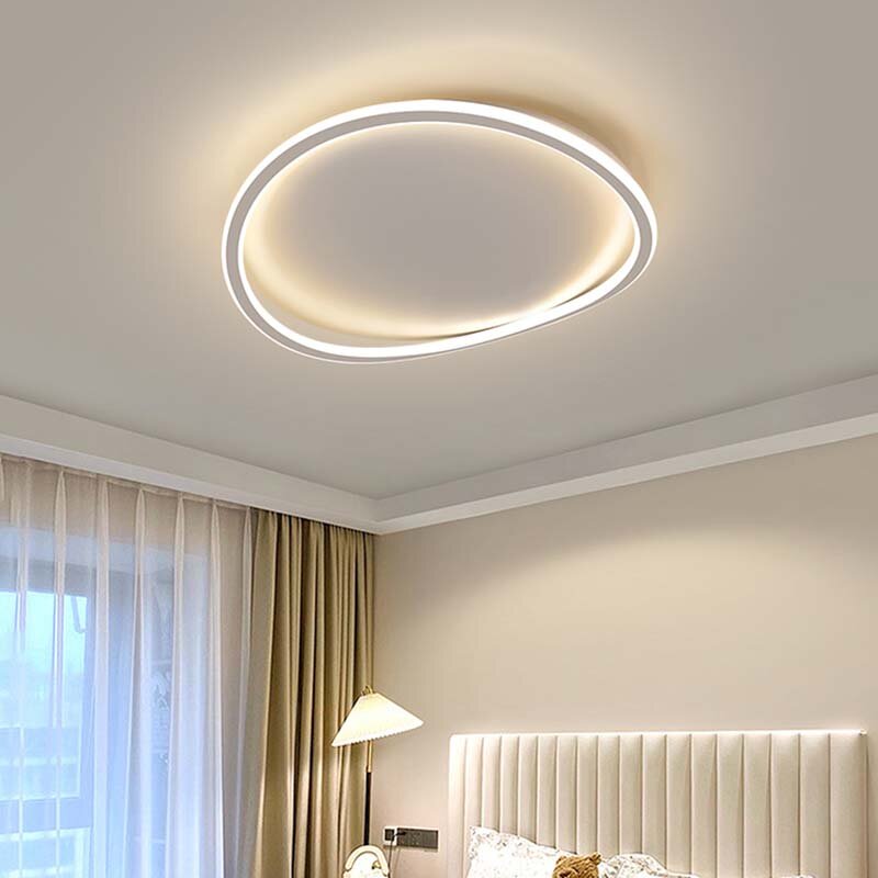 Lámpara de techo LED moderna para sala de Estar, comedor, dormitorio, sala de estudio, candelabro, accesorio de iluminación lustre, decoración del hogar