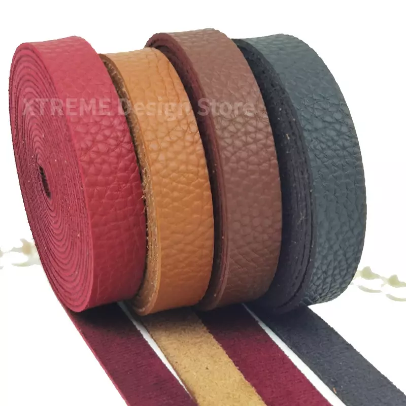 4.5Meters DIY Leather Crafts Straps Strips for Leather Accessories Belt Handle Crafts Making 1.5/2.5cm Wide Durable Sturdy