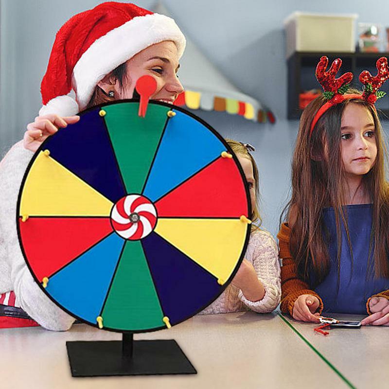 30cm 12 pollici attività della lotteria giradischi disegnare Spining Prize Lucky Wheel Of Fortune Game Color Dry Erase