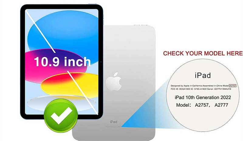 Pelindung layar kaca Tempered, 2 buah pelindung layar untuk iPad 10 10.9 inci 2022 generasi ke-10 A2757 A2777 A2696 Film Tablet cakupan penuh
