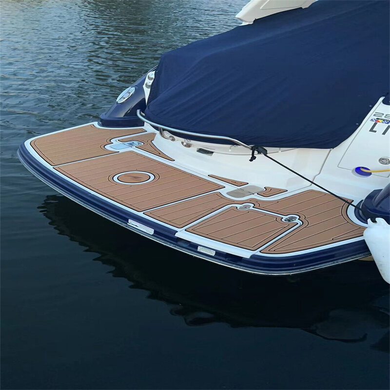 2018 Monterey 184 Schwimmen Platfrom Schritt Pad Boot EVA Schaum Faux Teak Deck Boden Matte