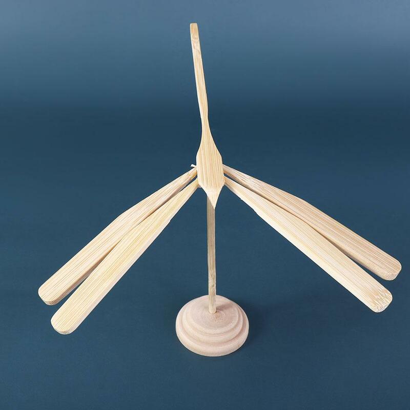 Novelty Easter Balanced Bamboo Dragonfly Balance Dragonfly Scientific Display Model Wooden Flying Arrow Toys Flying Accessories