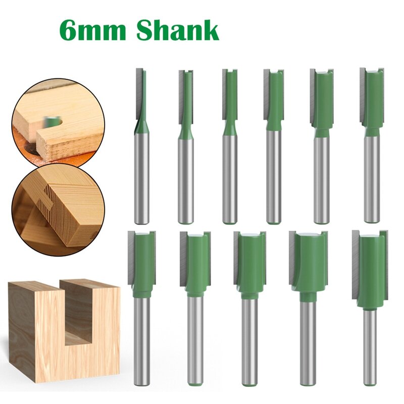 11PCS 6Mm Single-Edged Double-Edged Straight Knife Trimming Machine Head Engraving Machine Knife