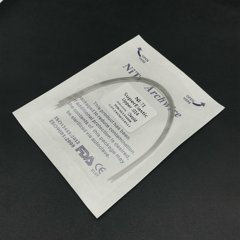 100pcs/10Packs Orthodontic Dental Super Elastic Oval Form Niti Round Arch Wires