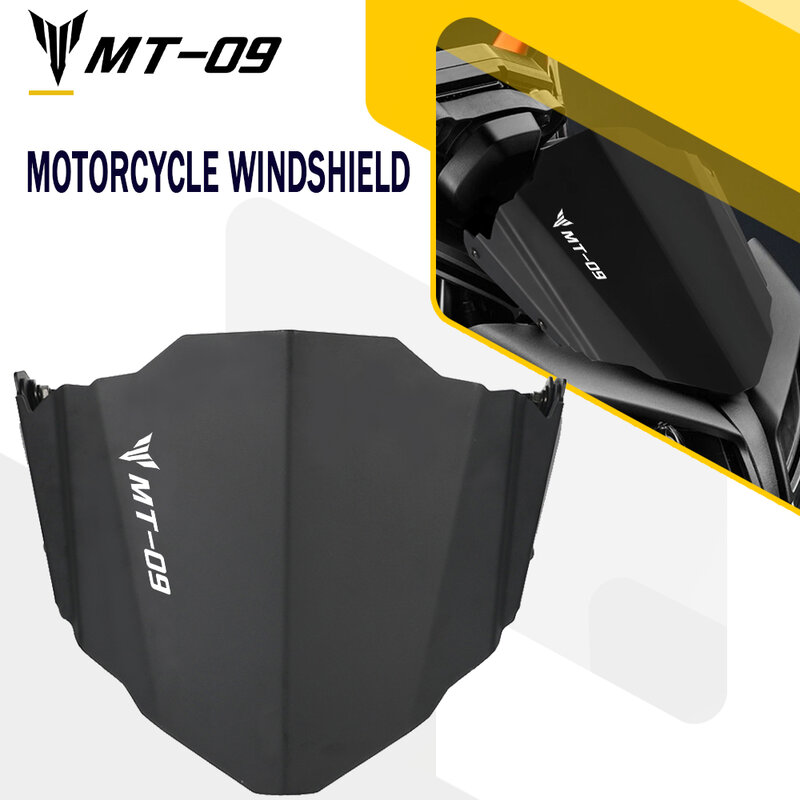 Motorcycle Accessories Windshield WindScreen Wind Shield Screen For Yamaha FZ09 FZ 09 FZ-09 2017 2018 2019 2020 2021 2022 2023