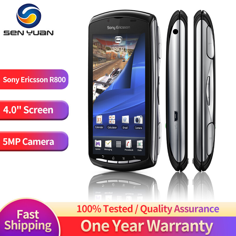 Originele Sony Ericsson Xperia Spelen Z1i R800i 3G Mobiele Telefoon 4.0 ''5mp R800 Android Os Psp Game Smartphone Wifi A-GPS Mobiele Telefoon