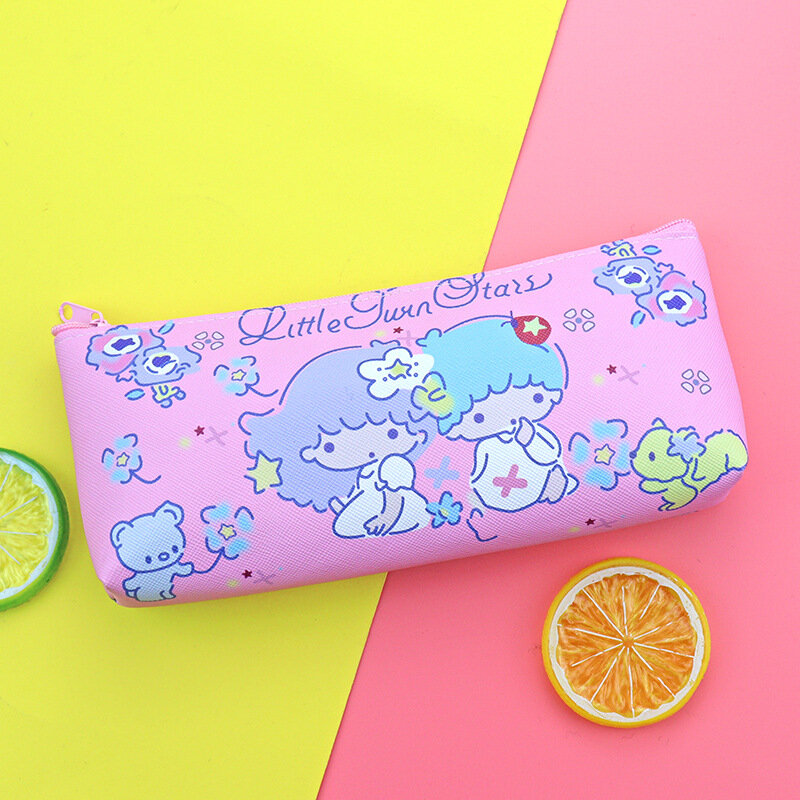 Sanrio Kawaii Cinnamoroll Pencil Case Kuromi Stationery Bag Anime My Melody Hello Kitty Pochacco Purse Sanrio for Girls