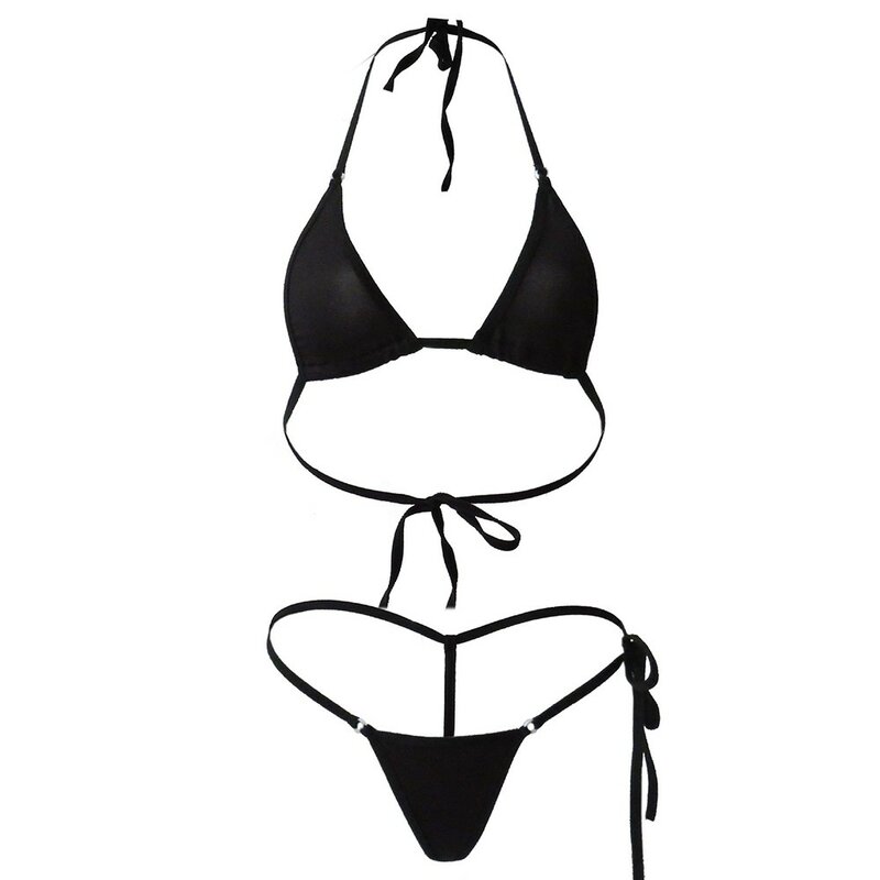 Frauen sexy Dessous Tanga Bikini Unterwäsche BH Frauen winzigen G-String kurze Bade bekleidung Dame Nachtwäsche Dessous Strand Badeanzug