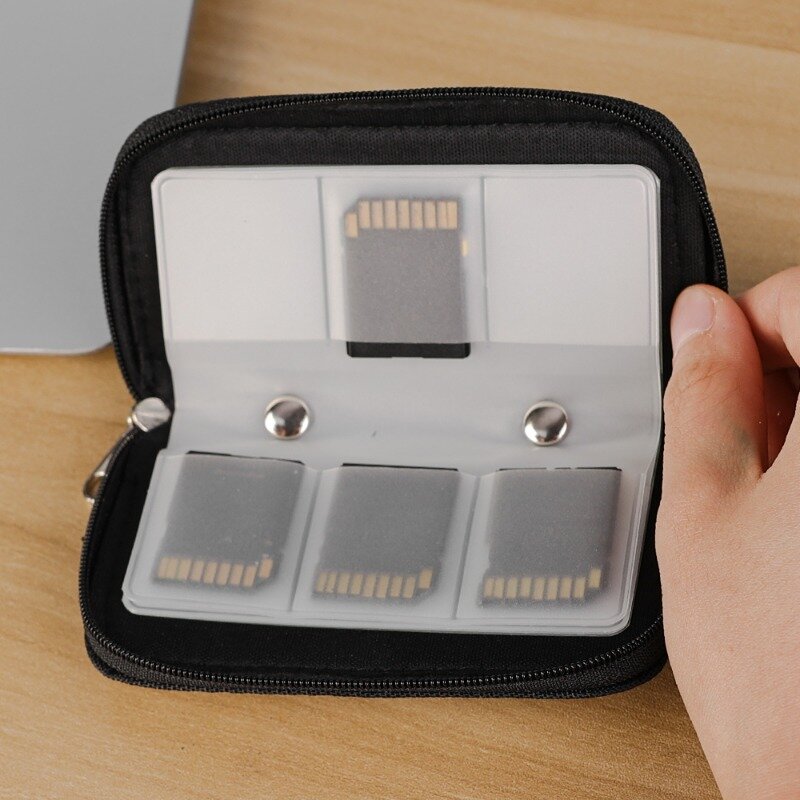22 slot funzione custodie per schede di memoria supporto di credito per Micro SD ID uomo donna Stick Storage Bag custodia protettiva per il trasporto