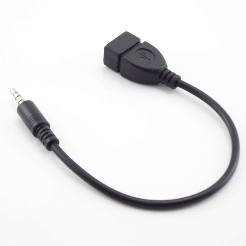 แจ็คตัวผู้3.5มม. เป็นแจ็ค USB ตัวเมีย3.5ตัวแปลงหูฟังหูฟังสายออดิโอสายเชื่อมต่อสำหรับ MP3 4โทรศัพท์พีซี E