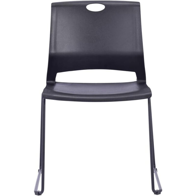เก้าอี้วางซ้อนกันได้ห้องรอเก้าอี้ห้องประชุม-สีดำ (ชุด4ชิ้น) เก้าอี้เฟอร์นิเจอร์สำนักงาน