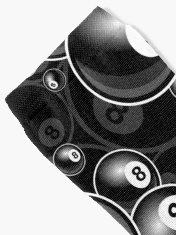 Bilard czarny 8 Ball 8-Ball czarne i białe skarpety pończochy męskie letnie podgrzewanie skarpety męskie damskie