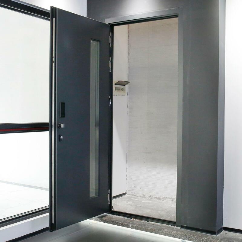 Sixinalu-Porte d'entrée extérieure en alliage d'aluminium, portes principales luxueuses, porte de sécurité en métal, rupture thermique moderne, vente en gros