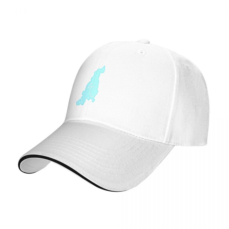 قبعة بيسبول زرقاء على شكل جزيرة Aquidneck ، قبعة صلبة للشاطئ للرجال والنساء
