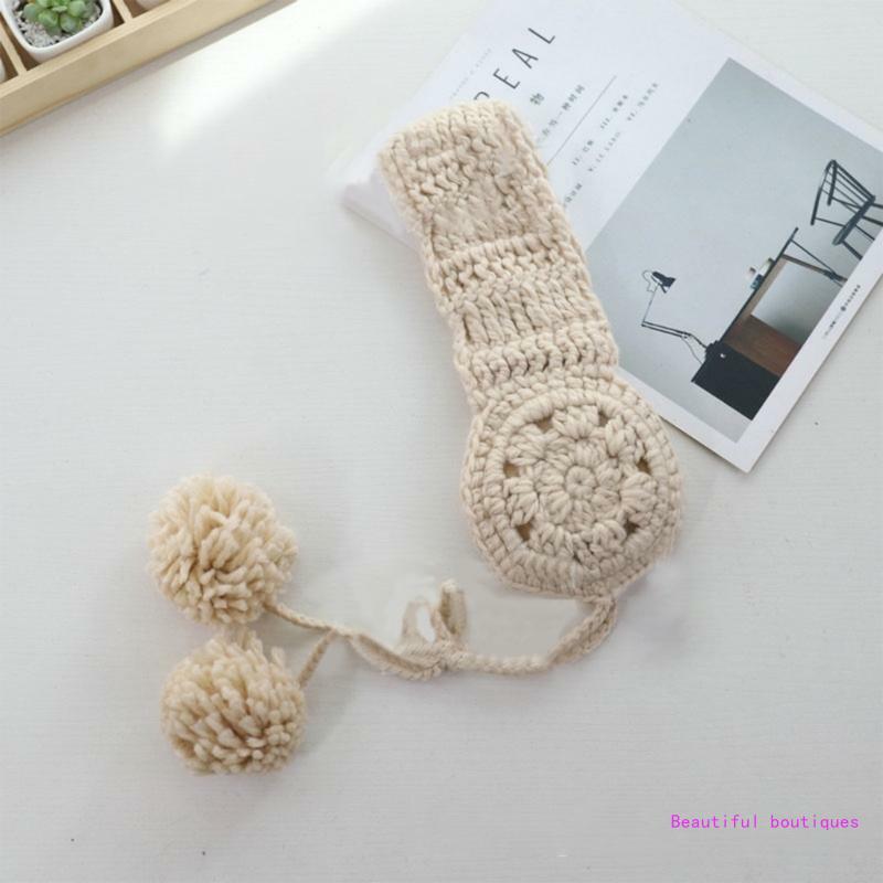 Knit Earflap Ear Muff Crochet Ear Warmer Headband Knit Earmuffs For Women DropShip