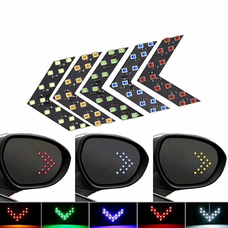 LED Pfeil Panel Lichter Mini Marker Spiel Licht Für Auto Rückspiegel Anzeige Signal Sequentielle Licht Blinker Licht