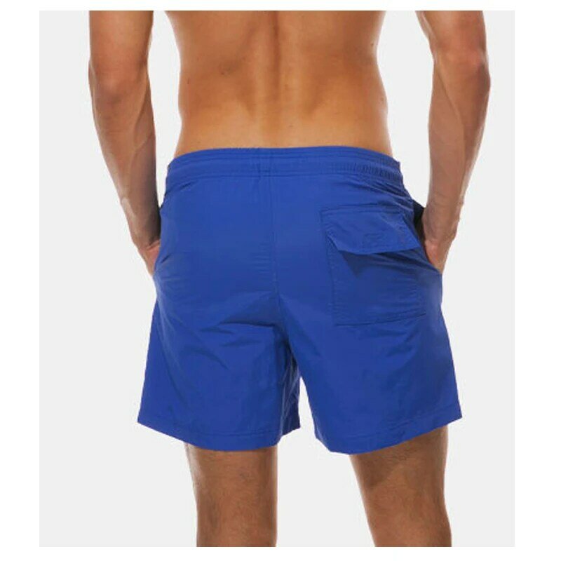 HDDHDHH-Shorts de praia masculino com cordão elástico de cintura alta, casual fitness, estampado marca verão