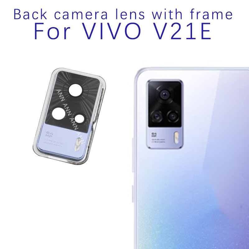 For Vivo V21E V21E 5G  Original Back Rear Camera Lens camera Glass with Cover Replacement