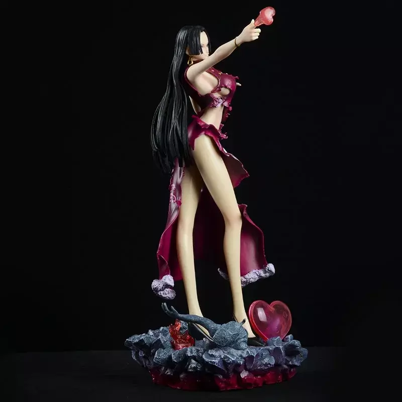 Boa Hancock Sexy Girl PVC Anime Figure, Figurine d'action avec lumière LED, Statue, Undressable Hentai Model Toys, One Piece, Nouveau, 30cm