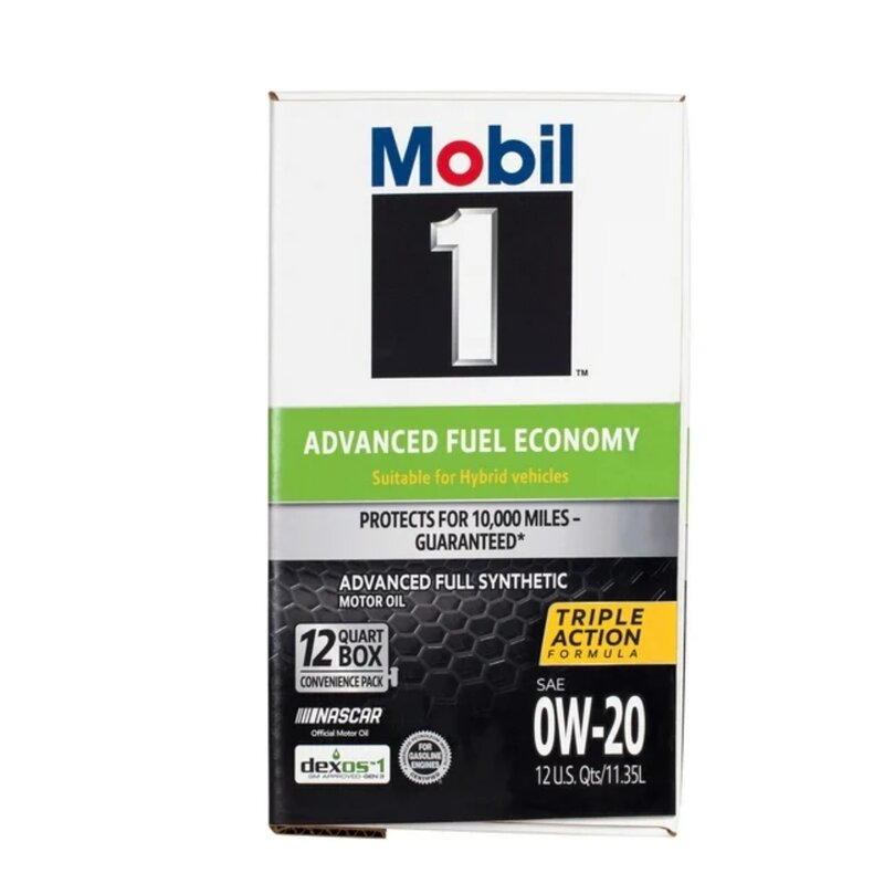 Mobil 1-Óleo Sintético Completo de Combustível Avançado, 0W-20, 12 Quart