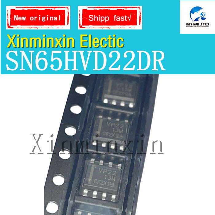 SMD IC 칩 정품, SN65HVD22DR, SN65HVD22D, SN65HVD22, VP22, SOP8, SOP-8, 1 개/로트, 신제품