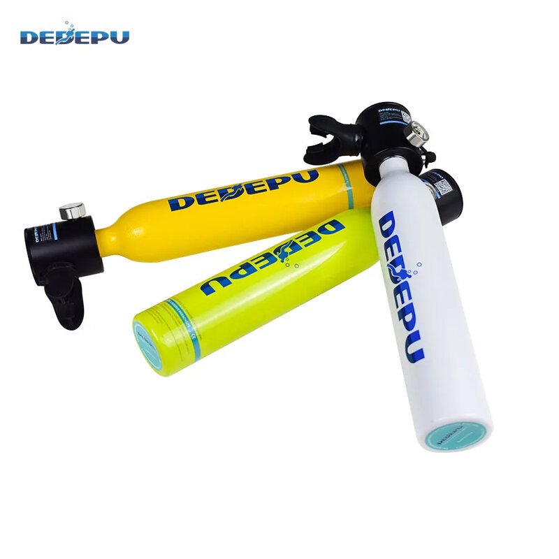 DEDEPU 0.5L Scuba Tank Underwater Breath Device cilindro ossigeno all'aperto 5-10 minuti Scuba Diving Equipment bombola per immersione