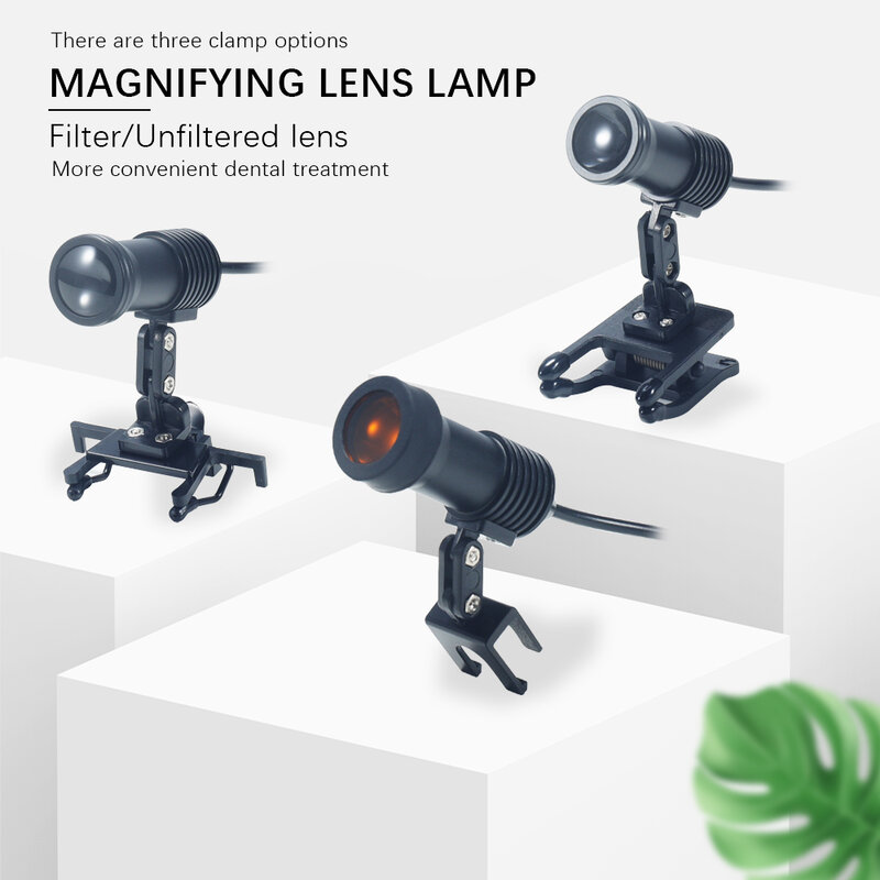 Dental Headlight Headlamp 5W Yellow Filter for Loupes Lab Medical Magnifier Magnification Binocular JY-LC180（B）