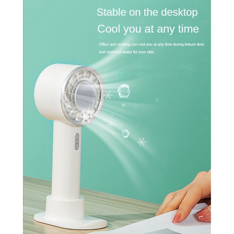Mini Handheld Fan Semiconductor Refrigeration 2200Mah Battery USB Rechargeable Hand Fan Cooling Air Cooler