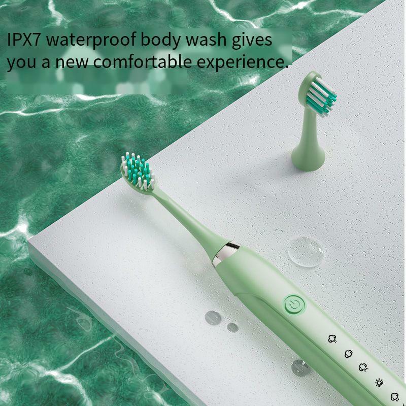 فرشاة الأسنان الكهربائية للكبار houseestick IPX7 مستشعر بالموجات فوق الصوتيّة مقاوم للماء عالية التردد الصوتية السعة التلقائي فرشاة أسنان J292