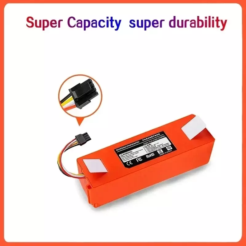 14.4V 12800mAh Robotic Vacuum Cleaner Replacement Battery For Xiaomi Roborock S55 S60 S65 S50 S51 S5 MAX S6 Parts