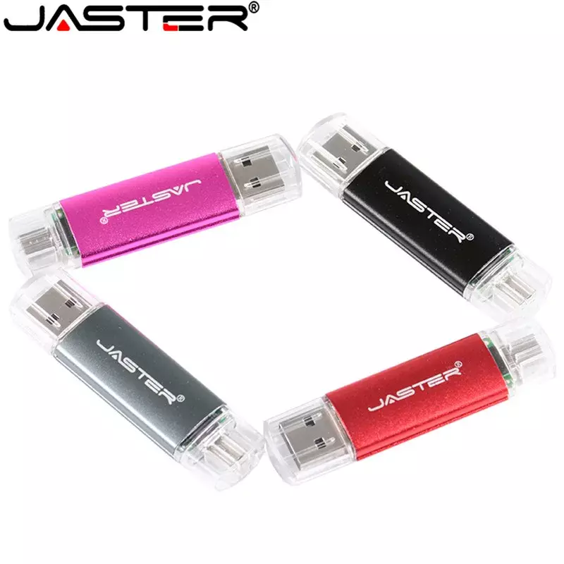 JASTER hot selling Fashion Plastic straight Article OTG External Storage U disk 2.0 4GB 8GB 16GB 32GB 64GB memory stick