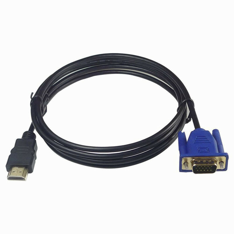 Кабель HDMI-совместимый с VGA, 3 м/5 м/10 м, 1080P HD с аудиоадаптером, кабель VGA, противоскользящая вилка, износостойкий