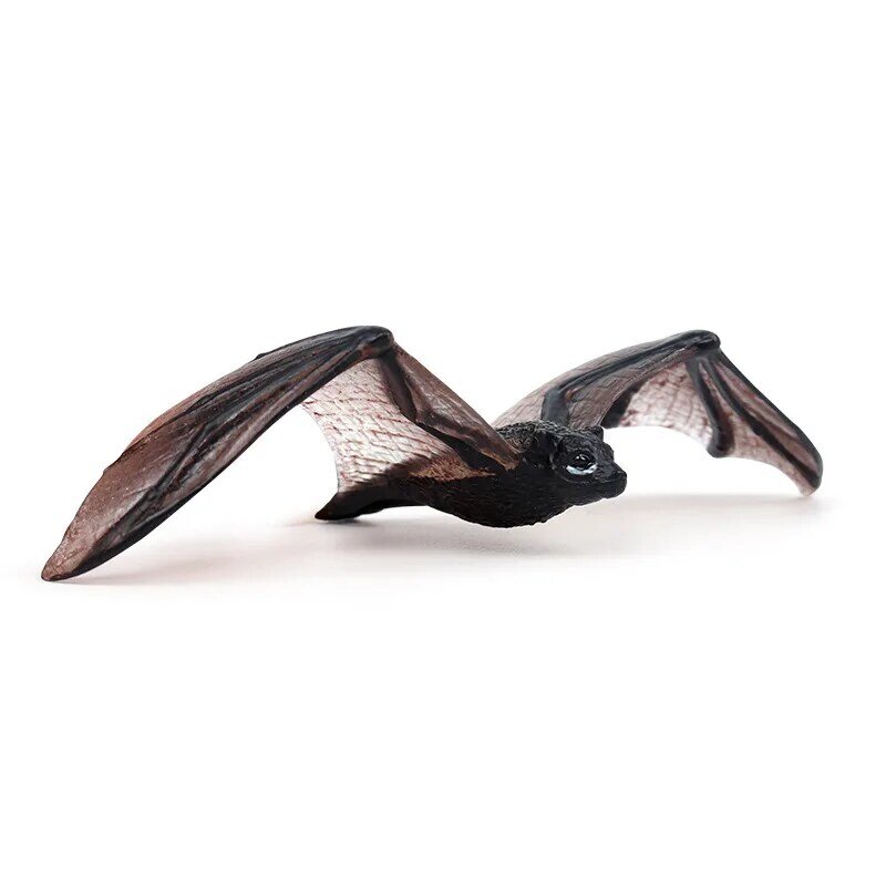 새로운 시뮬레이션 야생 동물 모델 박쥐 비행 여우 미니 액션 피규어, 어린이 컬렉션 장난감 선물