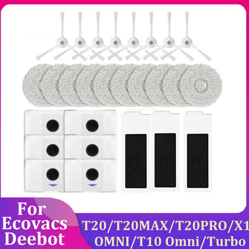 For Ecovacs Deebot T20/T20MAX/T20PRO/X1 OMNI/T10 Omni/Turbo Robot Vacuum Cleaner Replacement