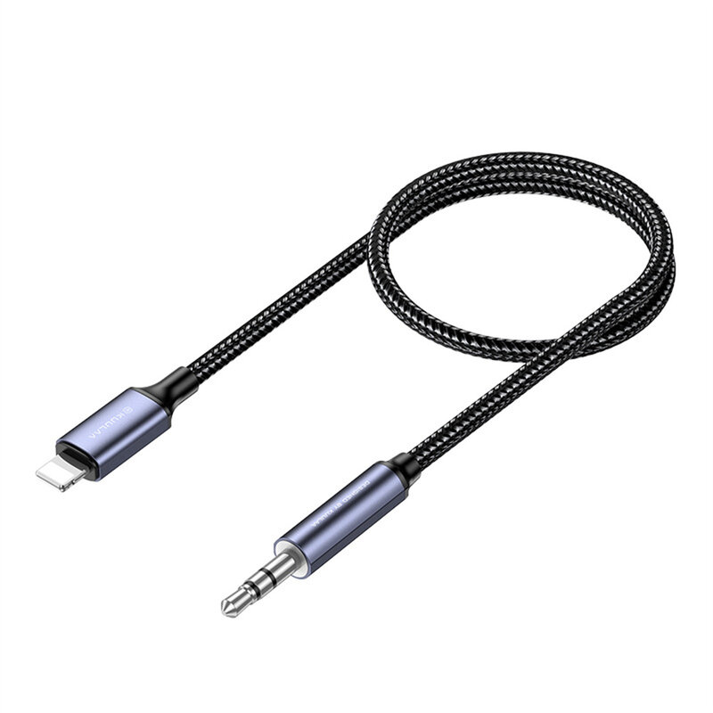 Car Cable Silver Plating Process Easy To Use Compatible Durable Convenient Car Headphone Cable Audio Converter Silver