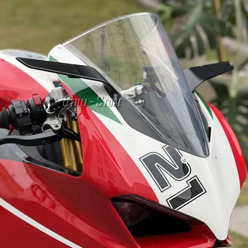 Espejos retrovisores ajustables giratorios LED para motocicleta Ducati Panigale V2 2020-2023 PANIGALE V4 2019-2022, novedad