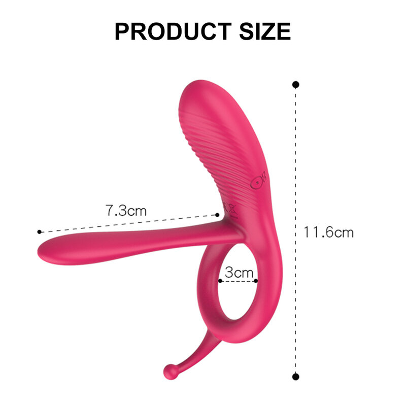 Long tongue Cock Sleeve Rings Vibrator for Men Penis Massager Male Prostate Stimulation Couple Clitoris Sucking Sex Toys