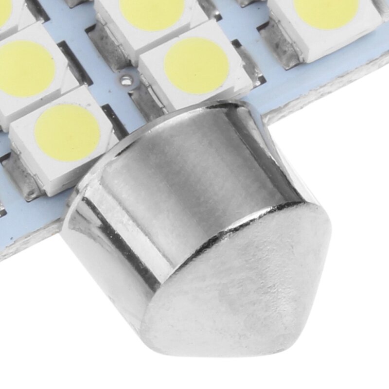 1Pc 31mm 3528 16SMD Car LED Dome Festoon Double-Tip Roof License Plate Light drop shipping