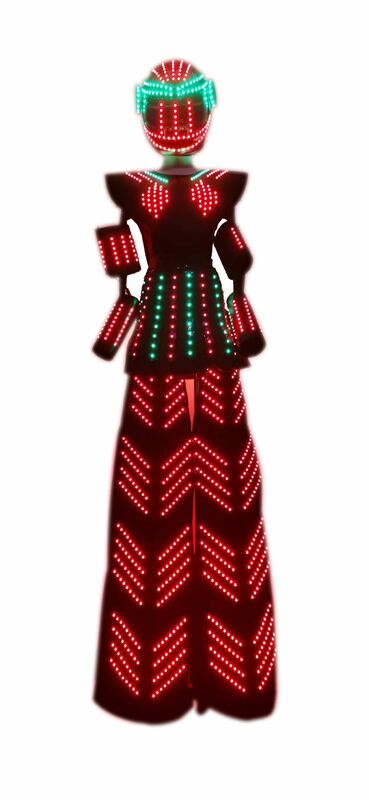 Robe de Cosplay Kryoman pour femmes, Costume de marcheur Robot LED pour discothèque, Performance sur scène