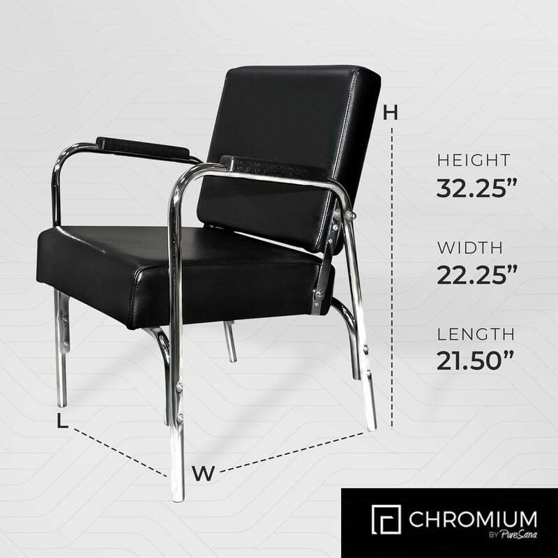 'Ella'-Professional Auto Recline Shampoo Chair, Premium Vinyl Material, High Density Foam Almofadas, Durabl, 5028