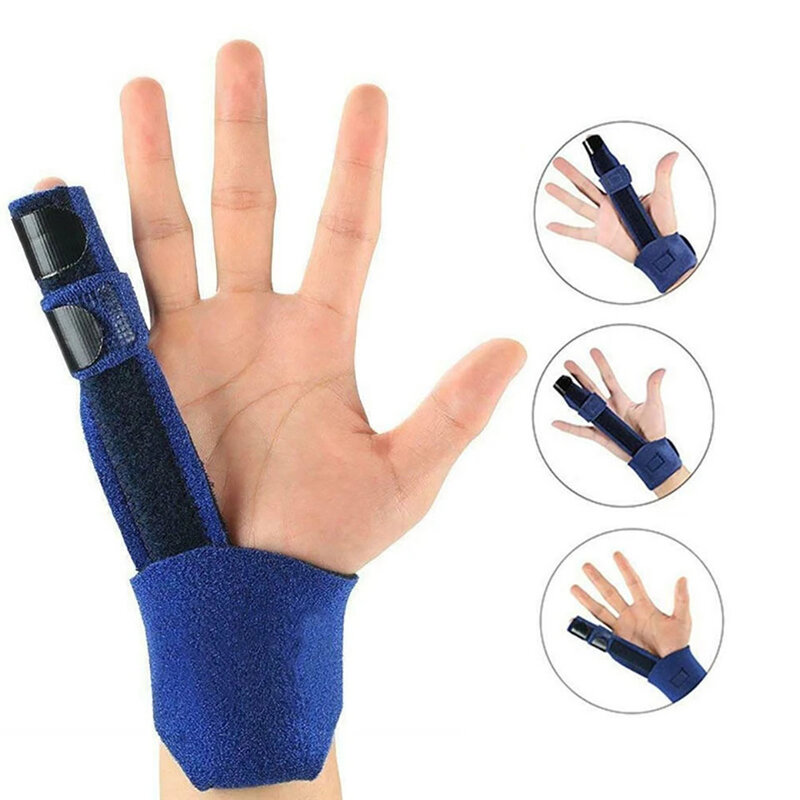 Finger Splint Brace for Arthritis Pain Relief, Estabilizador de Polegar, Liga de Alumínio Embutida, Ajustável, Cuidados de Saúde, Unisex, 1PC