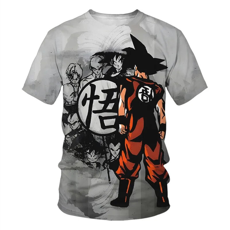 T-shirt à Manches Courtes Dragon Ball Z pour Enfant Garçon et Fille, Vêtement Imprimé en 3D, Goku, Super Saisuperb, Harajuku