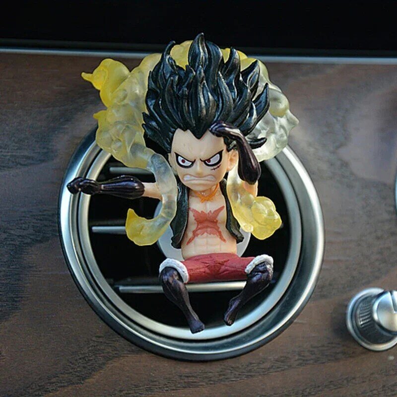 Anime One Piece Car Air Outlet Fragrance Decoration Cartoon Nica Luffy Zoro Nami Action Figure Model Ornaments Gifts